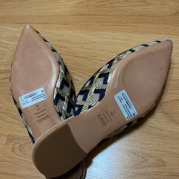 SCHUTZ ROSE CANVAS MULES - Picture 9 of 11